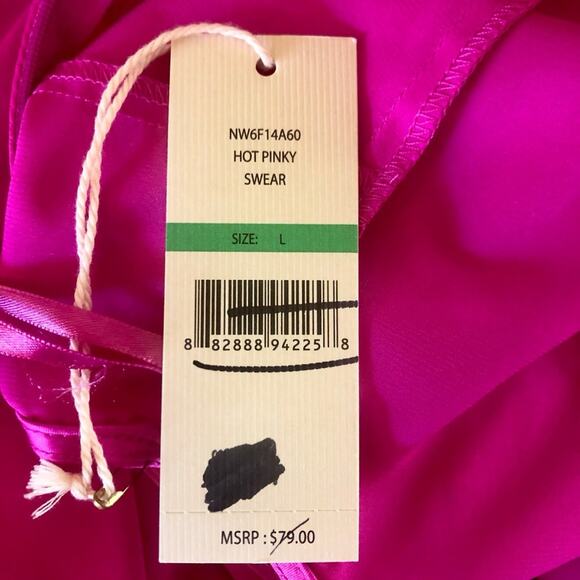 NWT Nanette Lepore sleeveless high neck peplum blouse sz L **flaw - Picture 3 of 6